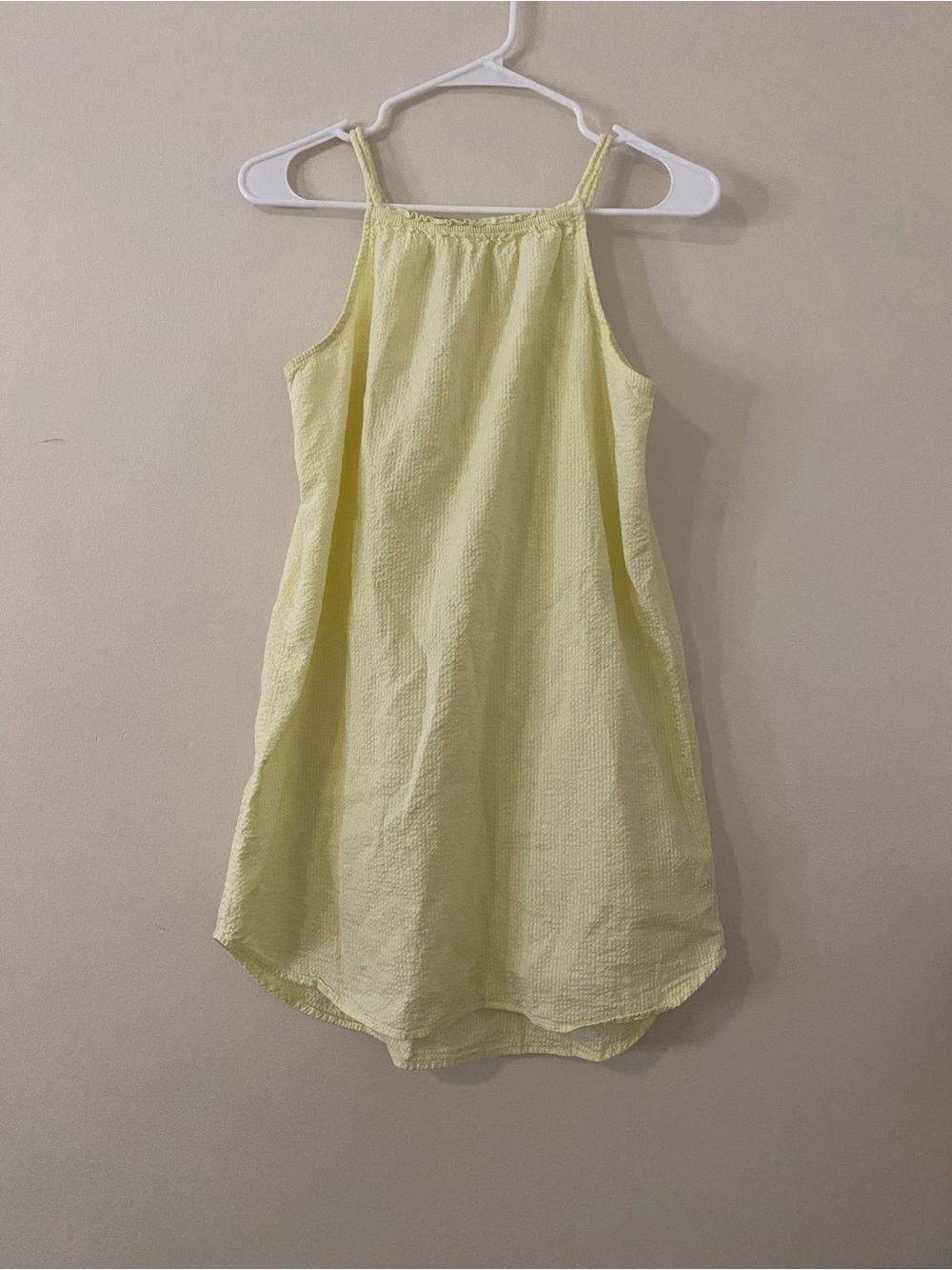 H&M Soft Yellow Girls Sundress cotton 12/14